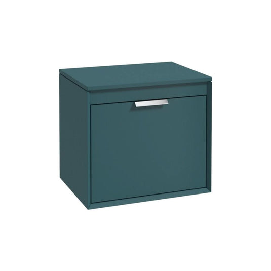 Sonas Fjord 60Cm Unit With Countertop Chrome Handle Matt Ocean Blue | CFJ60CTOB