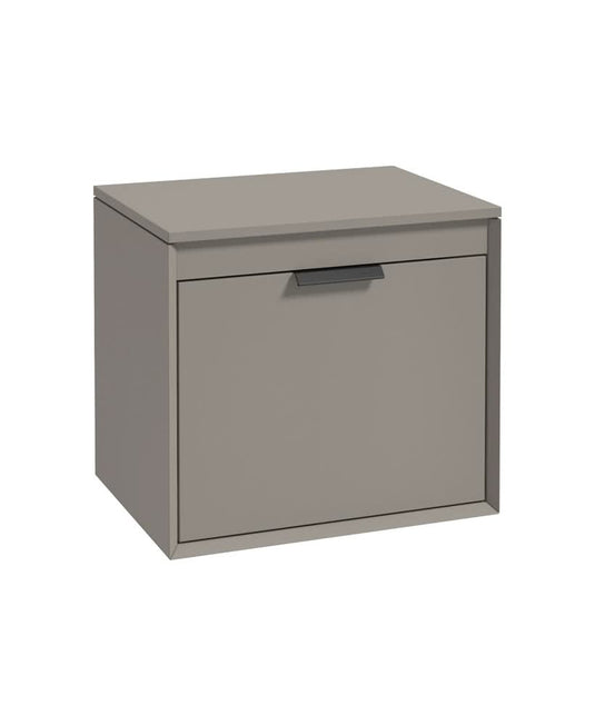 Sonas Fjord 60Cm Unit With Countertop Black Handle Matt Khaki | BFJ60CTKH