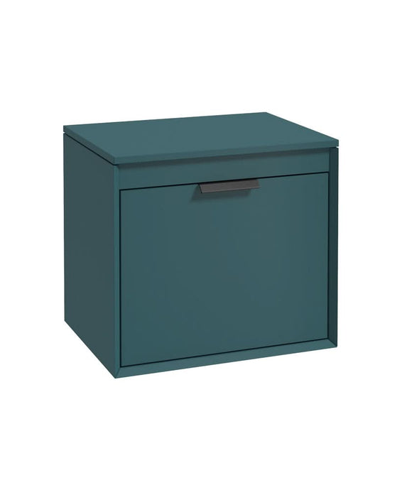 Sonas Fjord 60Cm Unit With Countertop Black Handle Matt Ocean Blue | BFJ60CTOB