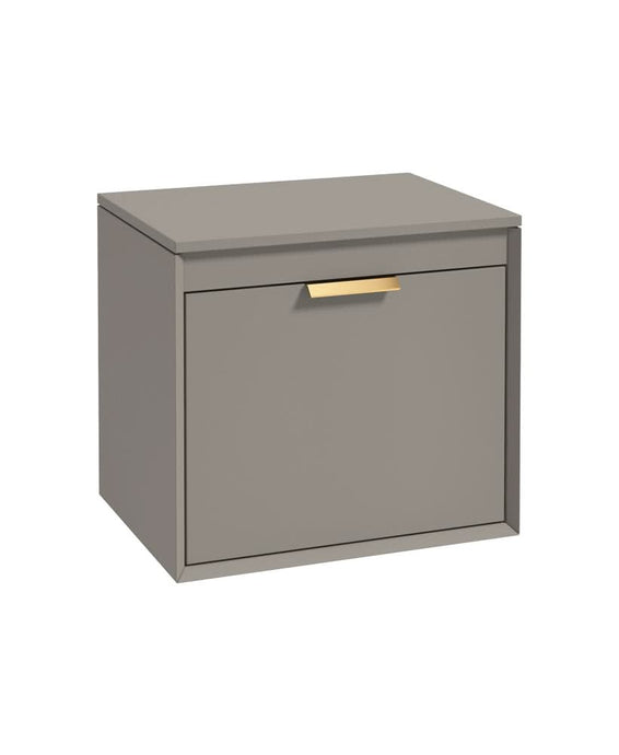 Sonas Fjord 60Cm Unit With Countertop Gold Handle Matt Khaki | GFJ60CTKH