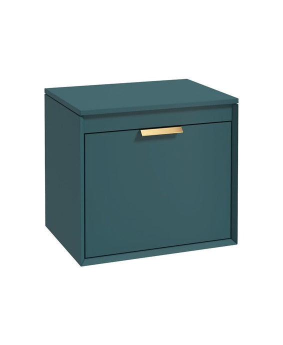 Sonas Fjord 60Cm Unit With Countertop Gold Handle Matt Ocean Blue | GFJ60CTOB