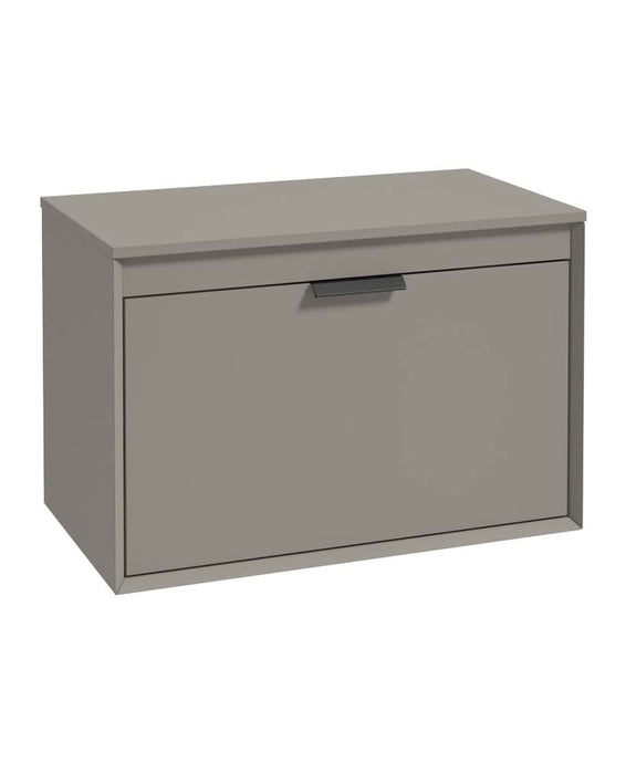 Sonas Fjord 80Cm Unit With Countertop Black Handle Matt Khaki | BFJ80CTKH