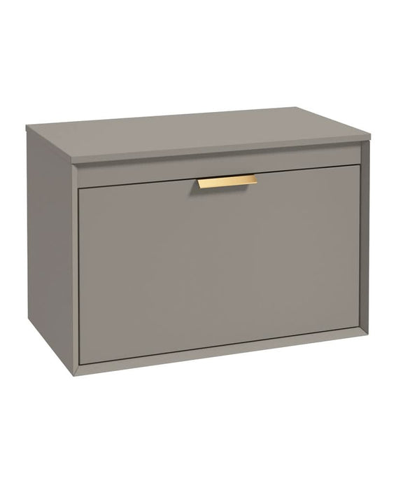 Sonas Fjord 80Cm Unit With Countertop Gold Handle Matt Khaki | GFJ80CTKH