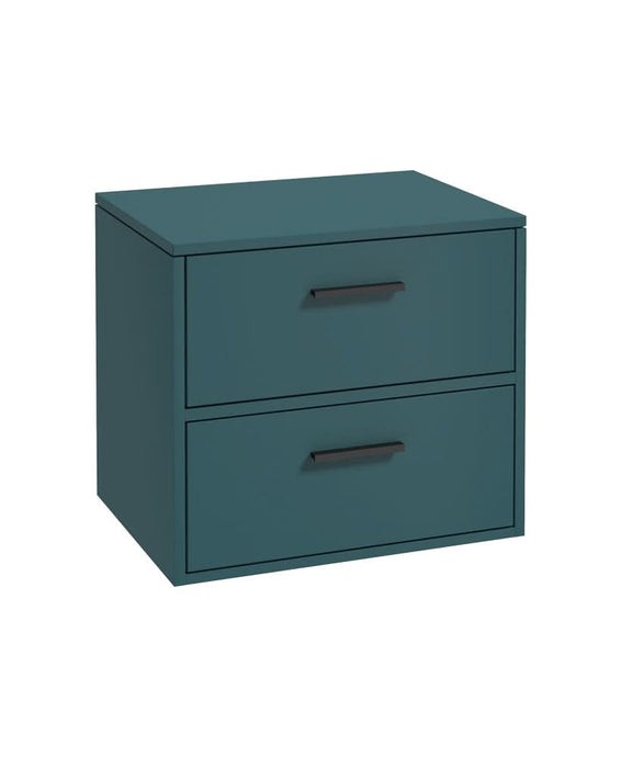 Sonas Finland 60Cm Unit With Countertop Black Handle Matt Ocean Blue | BFIN60CTOB