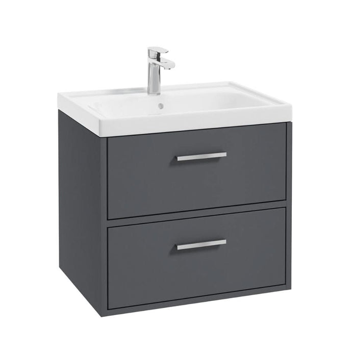 Sonas Finland 60Cm Unit With Countertop Chrome Handle Matt Midnight Grey | CFIN60CTMN