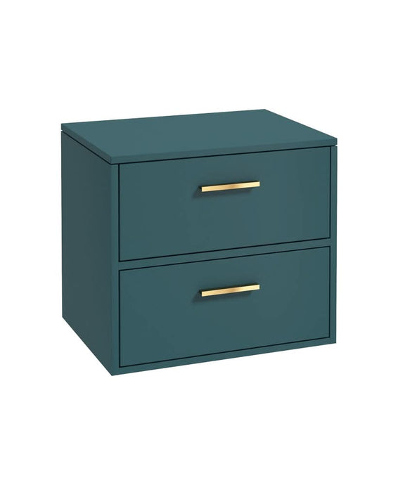 Sonas Finland 60Cm Unit With Countertop Gold Handle Matt Ocean Blue | GFIN60CTOB