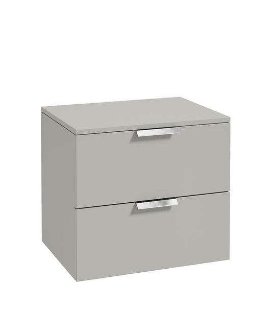 Sonas Stockholm 60Cm Unit With Countertop Chrome Handle Matt Arctic Grey | CWST60CTAG