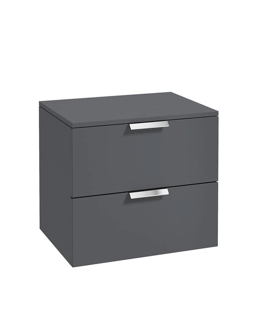 Sonas Stockholm 60Cm Unit With Countertop Chrome Handle Matt Midnight Grey | CWST60CTMN