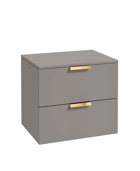 Sonas Stockholm 60Cm Unit With Countertop Gold Handle Matt Khaki | GWST60CTKH