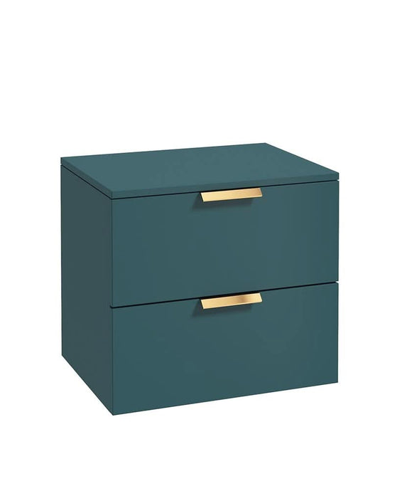 Sonas Stockholm 60Cm Unit With Countertop Gold Handle Matt Ocean Blue | GWST60CTOB