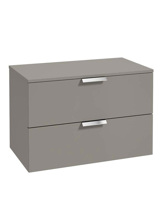 Sonas Stockholm 80Cm Unit With Countertop Chrome Handle Matt Khaki | CWST80CTKH