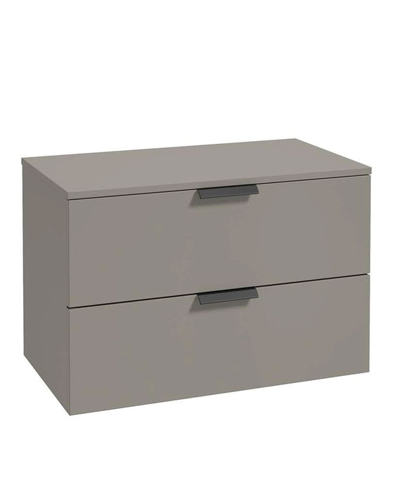 Sonas Stockholm 80Cm Unit With Countertop Black Handle Matt Khaki | BWST80CTKH