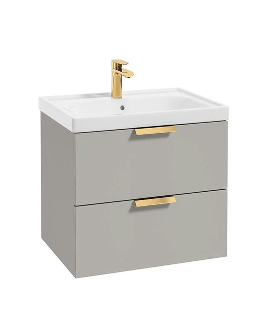 wall hung vanity unit with 2 drawers