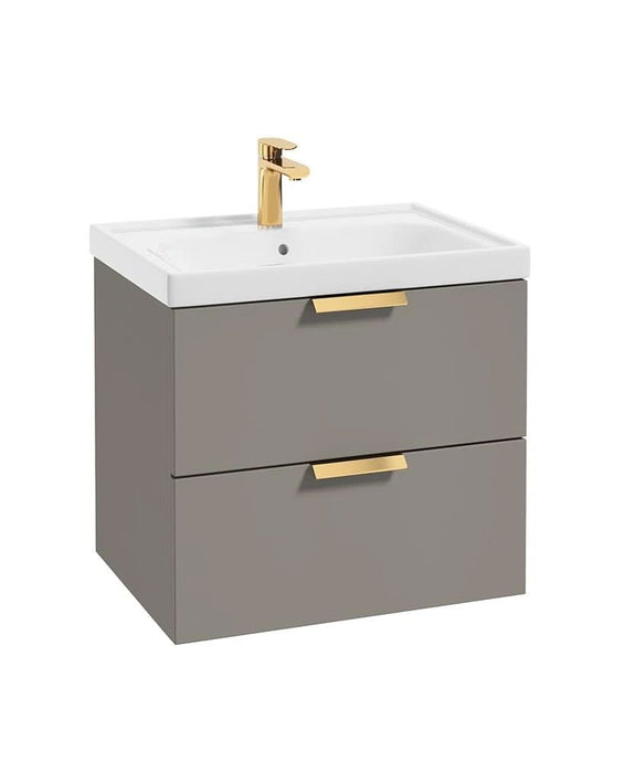 wall hung vanity unit with 2 drawers