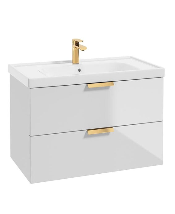 wall hung vanity unit with 2 drawers