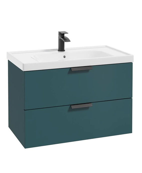 wall hung vanity unit with 2 drawers