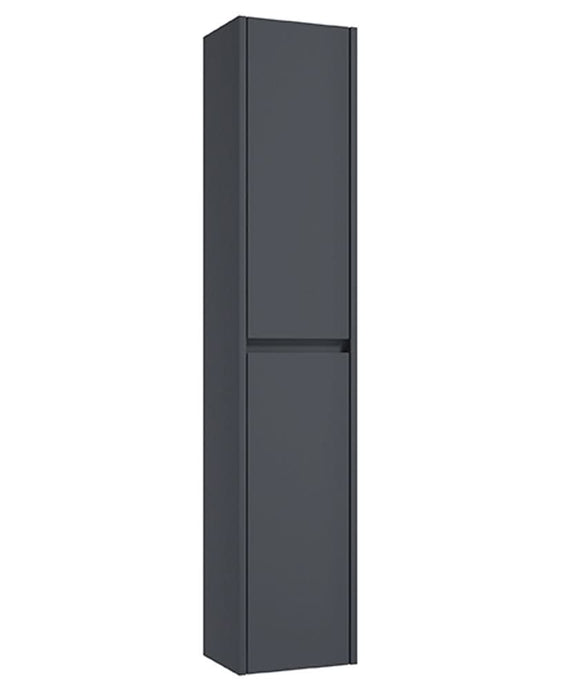 matt night sky blue wall column