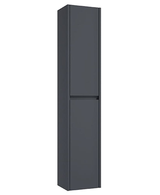 matt night sky blue wall column