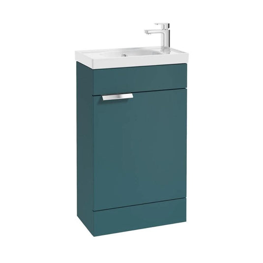 Sonas Stockholm 50Cm Floor Standing Cloakroom Unit Chrome Handle Matt Ocean Blue | CFST50CROB