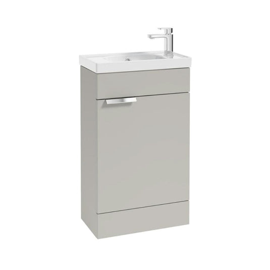 Sonas Stockholm 50Cm Floor Standing Cloakroom Unit Chrome Handle Matt Arctic Grey | CFST50CRAG