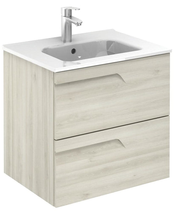 Sonas Brava Nature White 60 Vanity Unit & Slim Basin | SLMBR602DNWH