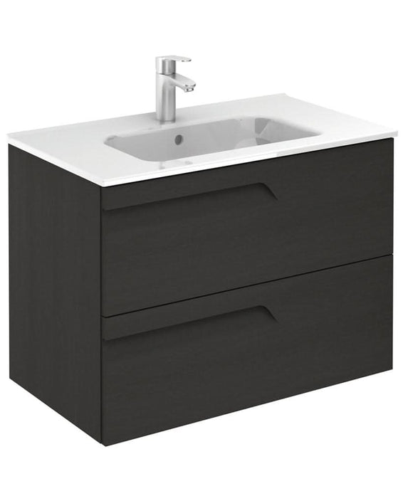 Sonas Brava Nature Grey 80 Vanity Unit & Slim Basin | SLMBR802DNG