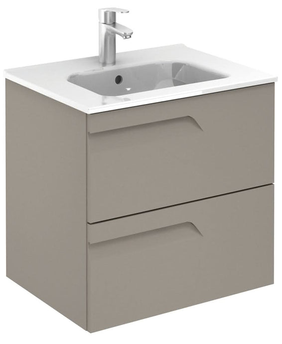 Sonas Brava Smokey Matt 60 Vanity Unit & Slim Basin | SLMBR602DSMG