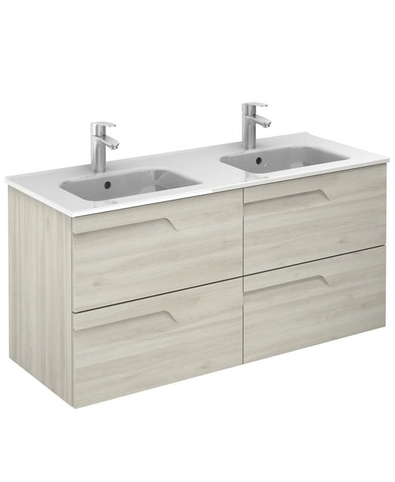 Sonas Brava Nature White 120 Vanity Unit & Slim Basin | SLMBR1202DNWH