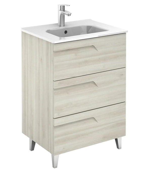 vanity unit with 3 drawers
