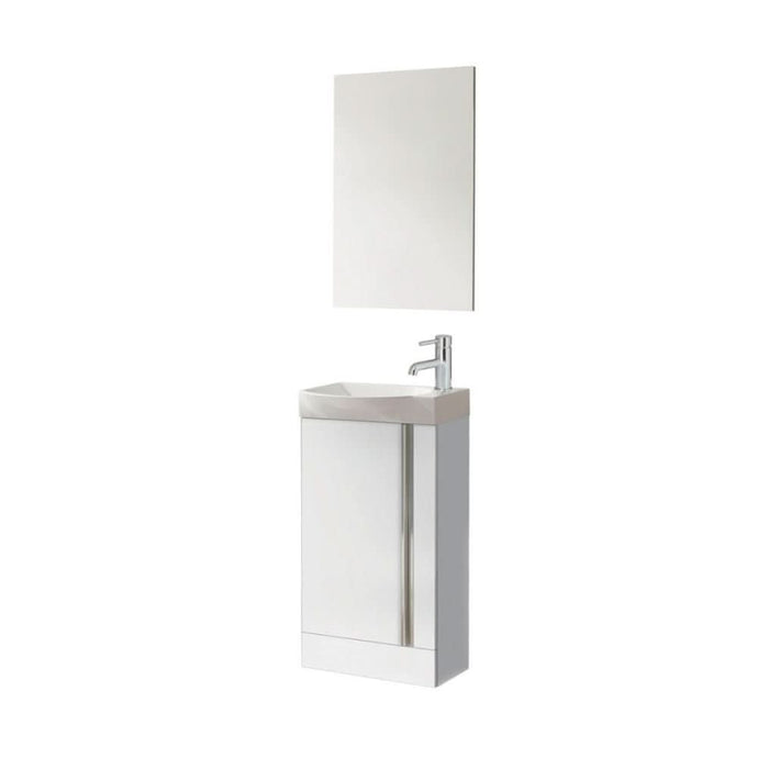 Sonas Prague Gloss White 45Cm Floor Standing Vanity Unit | 123427