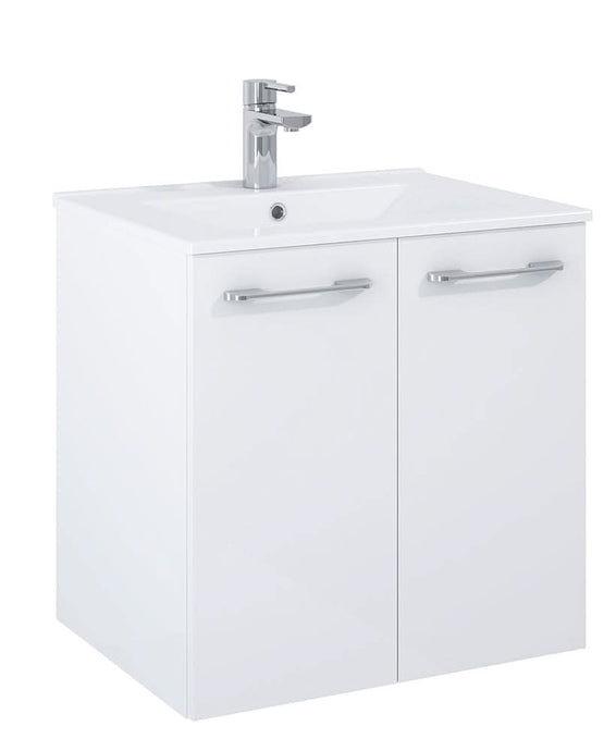 wall hung vanity unit with 2 door
