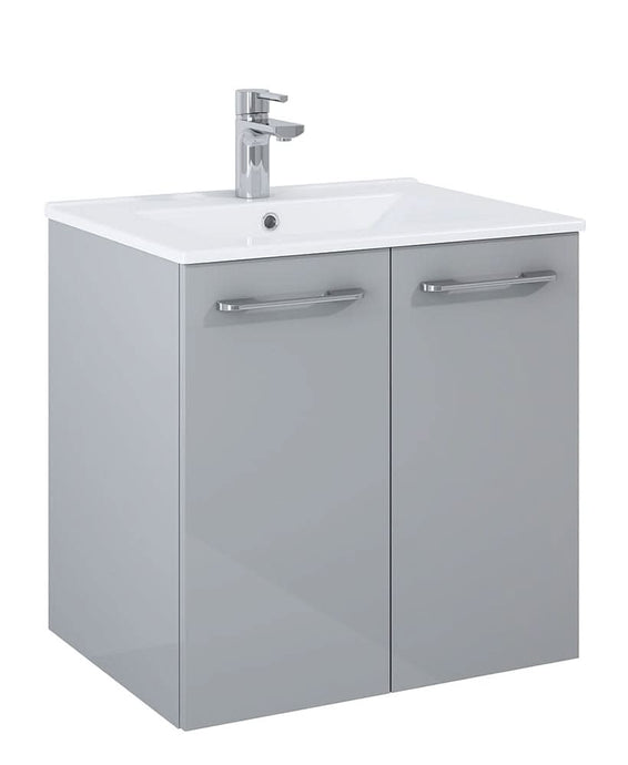 wall hung vanity unit with 2 door