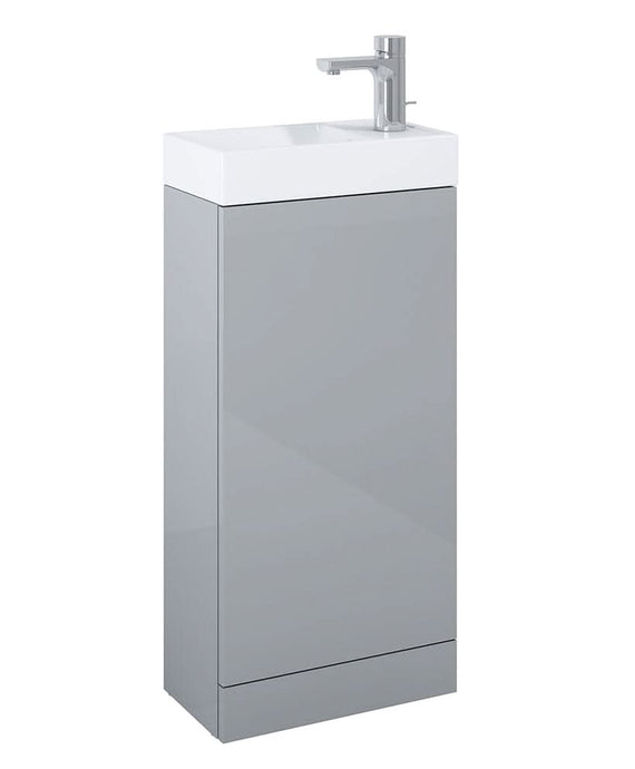light grey vanity unit