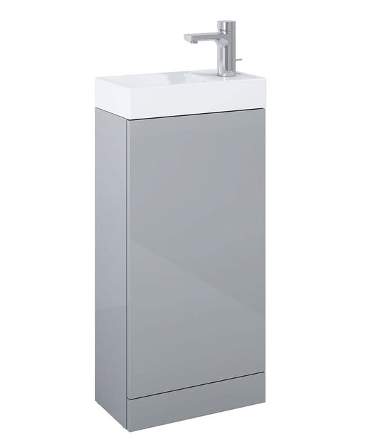 light grey vanity unit