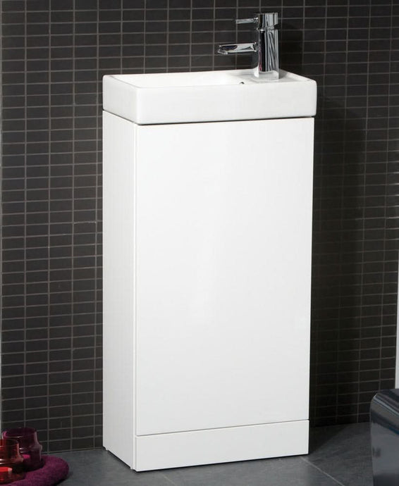 white vanity unit