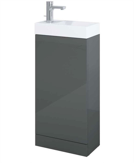 grey vanity unit