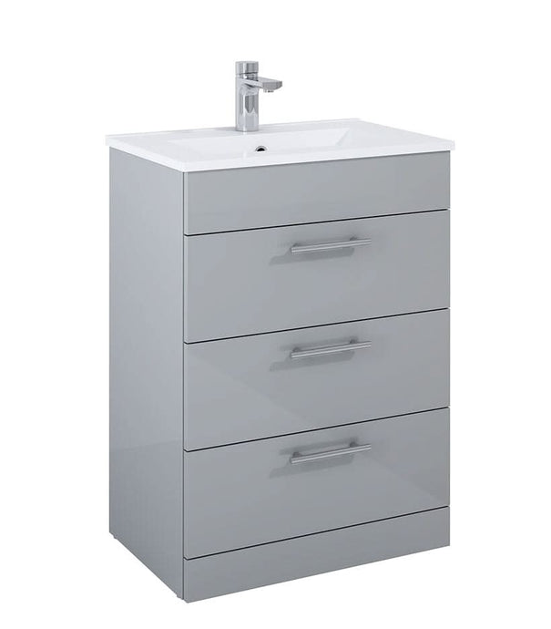 floor standing unit with 3 drawers