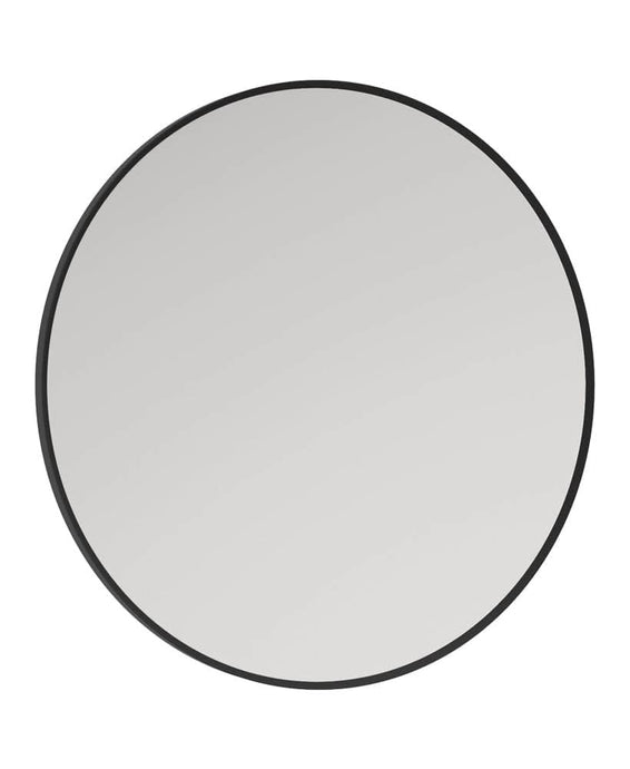 Sonas Astrid 60X60CM  Black Non-Illuminated Metal Frame Round Mirror | UM0028