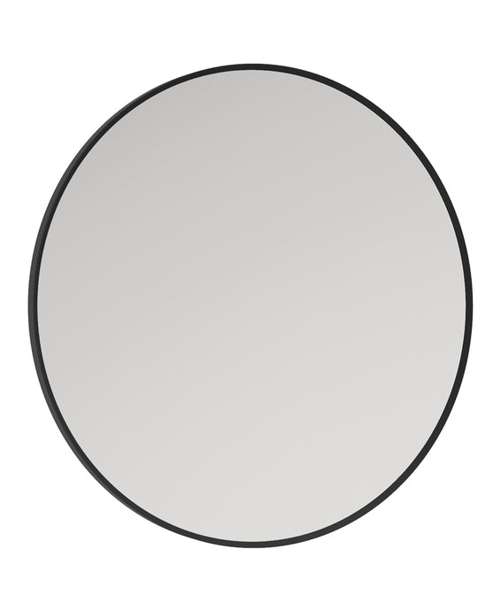 Sonas Astrid 60X60CM  Black Non-Illuminated Metal Frame Round Mirror | UM0028