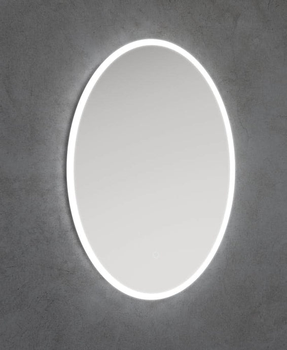 led perimeter oval mirror