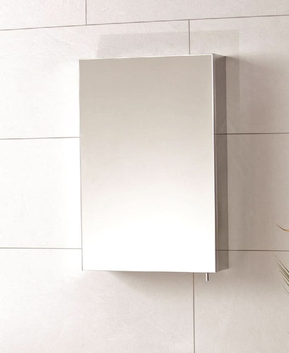 single door cabinet with mirror