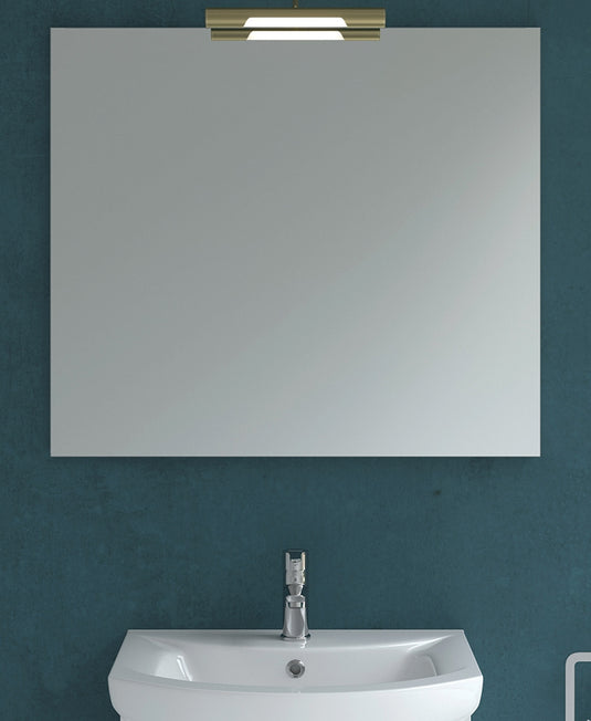 Sonas 800Mmx700Mm Mirror & Andrea Brass Light | AND80BR