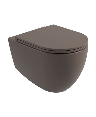 wall hung ground mocha toilet