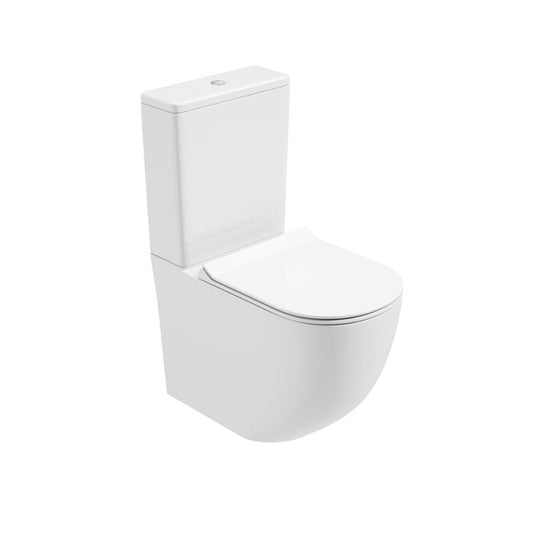 Sonas Inspire Fully Shrouded Close Coupled Rimless Wc - Delta Slim Seat | INSFS02S