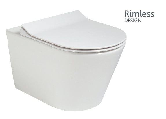 Sonas Reflections Back To Wall Rimless Wc - Delta Slim Seat | REFBTW01S
