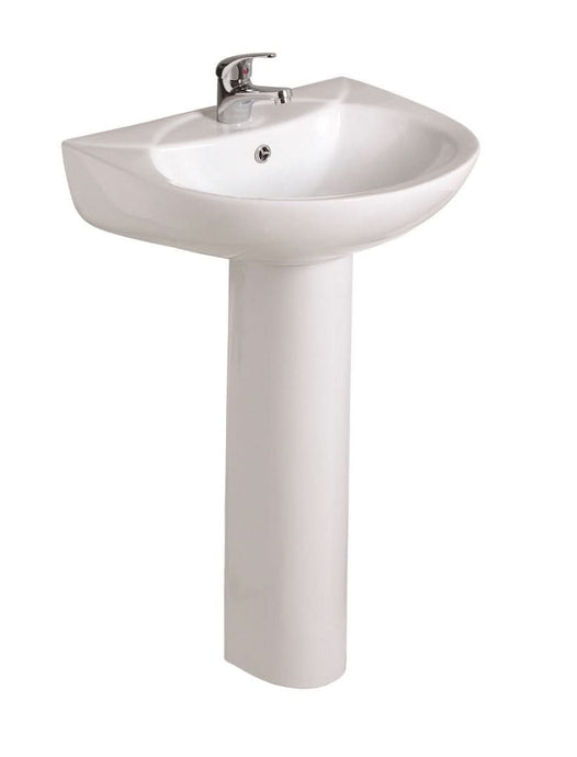 basin and full pedestal