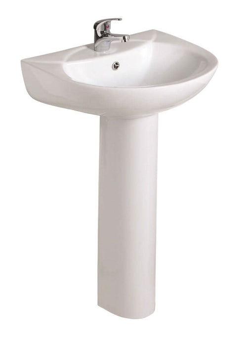 basin and full pedestal