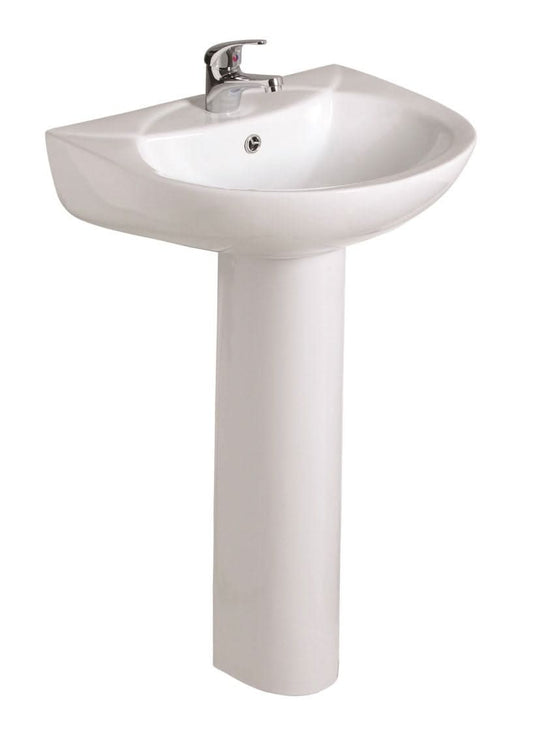 basin and full pedestal