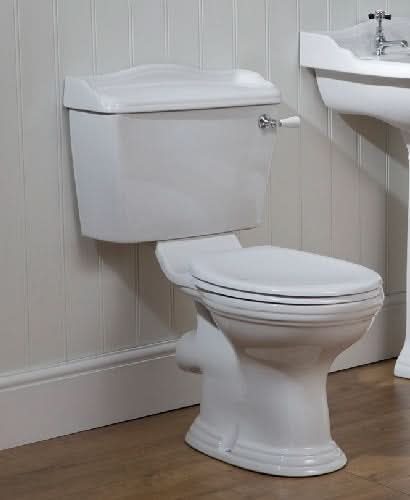cistern toilet with lever