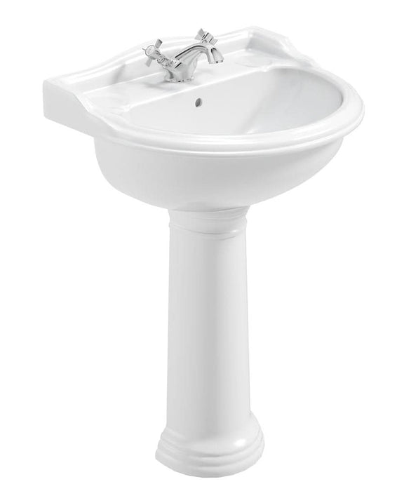 Sonas Cambridge 50Cm 1Th Basin & Full Pedestal | CAM0211